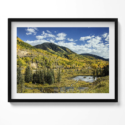 Obraz s rámem Krajina horské vegetace