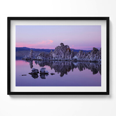 Obraz s rámem Odraz kamenů ve vodě