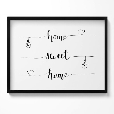 Obraz s rámem Nápis pro byt 