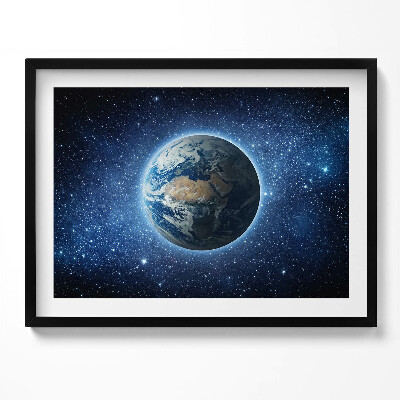 Obraz s rámem Planeta Země ve vesmíru