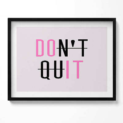 Obraz s rámem Motivační nápis 