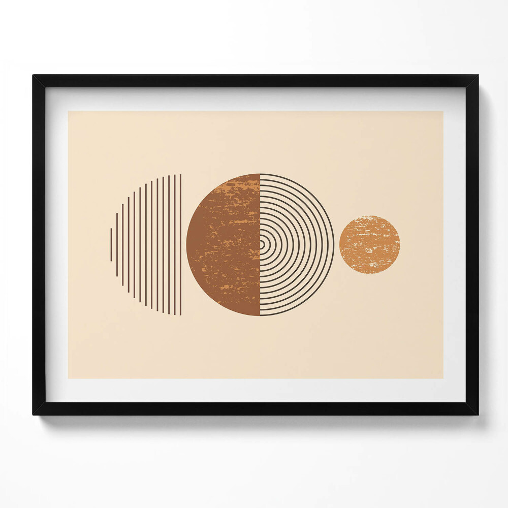 Obraz s rámem Geometrické umění v boho stylu