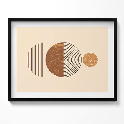 Obraz s rámem Geometrické umění v boho stylu