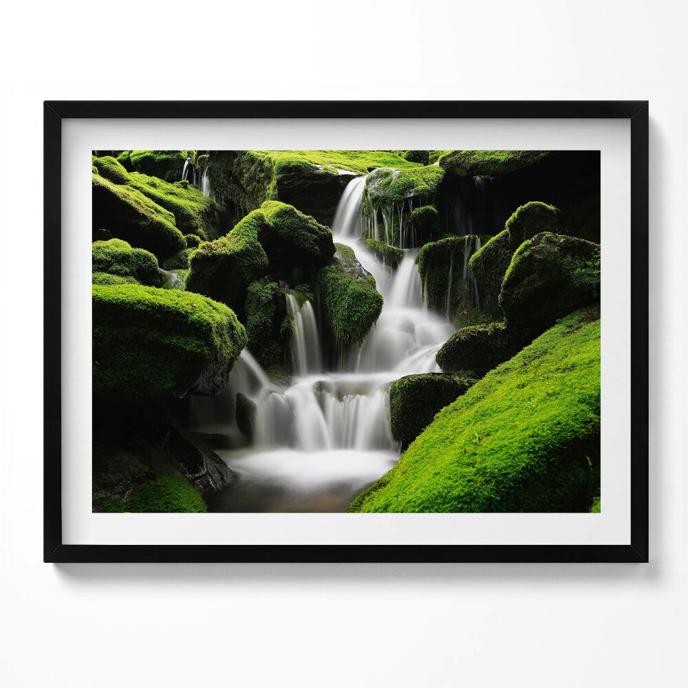 Obraz s rámem Divoký vodopád v džungli