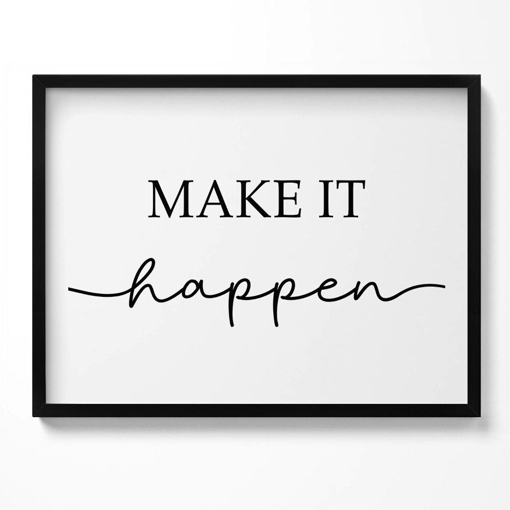 Obraz s rámem Motivační nápis "Udělej to"