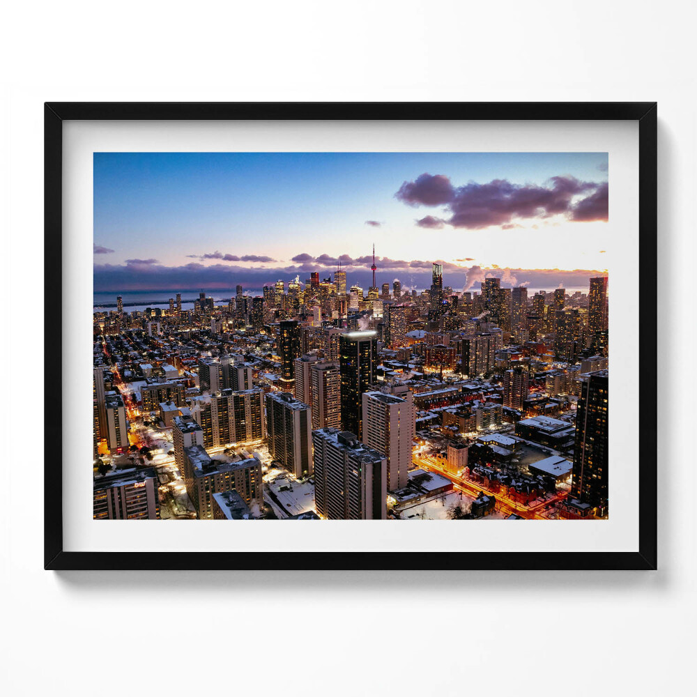 Obraz s rámem Architektura velkoměsta z ptačí perspektivy