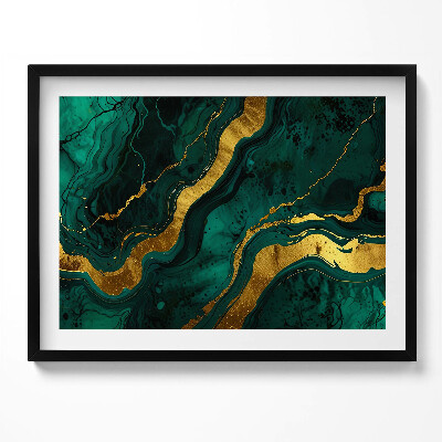 Obraz s rámem Glamour textura se zlatem