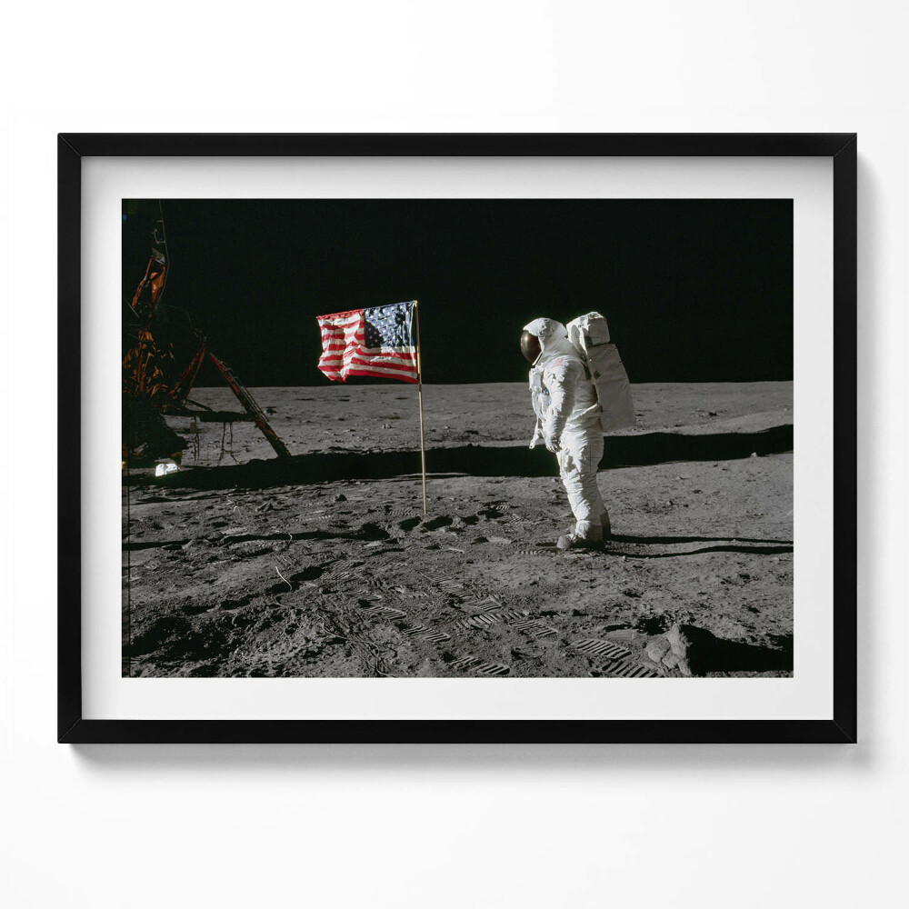 Obraz s rámem Přistání na Měsíci - foto NASA