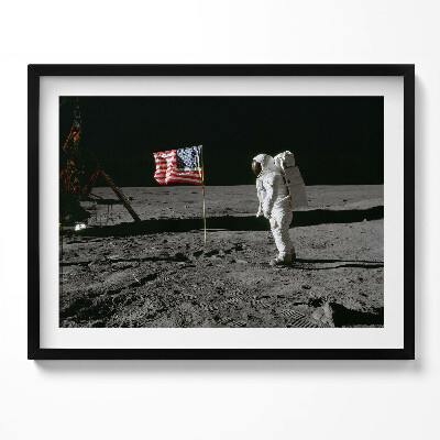 Obraz s rámem Přistání na Měsíci - foto NASA