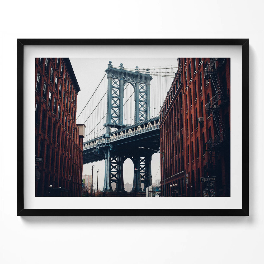 Obraz s rámem Architektura města mostu