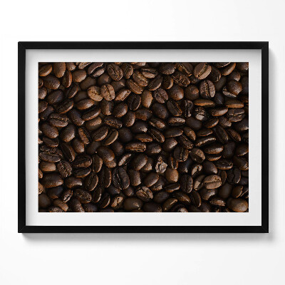 Obraz s rámem Kávová zrna Arabica