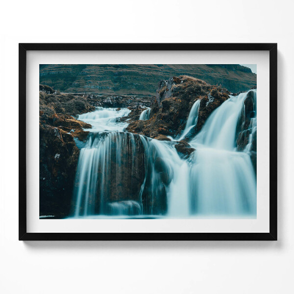 Obraz s rámem Fotografie horského vodopádu