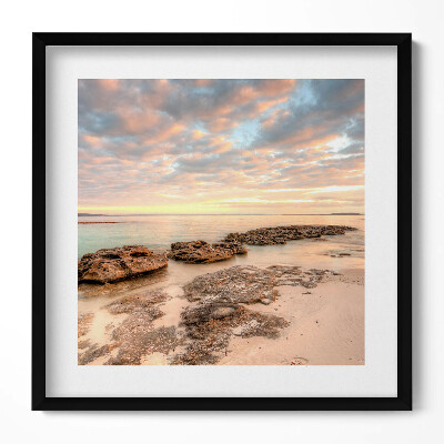 Obraz v rámu efektivní Plážová krajina moře a oblohy