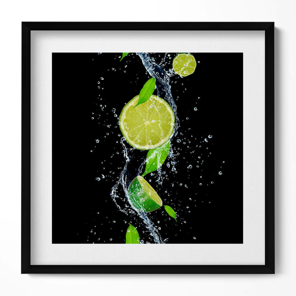 Obraz v rámu efektivní Limetková voda