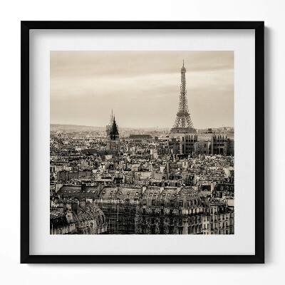 Obraz v rámu efektivní Krajina Paříže a Eiffelova věž