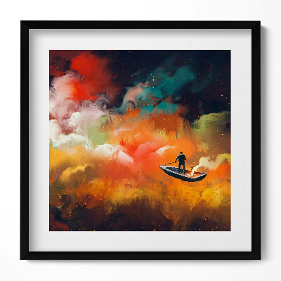 Obraz v rámu efektivní Abstraktní představa o životě dospělých