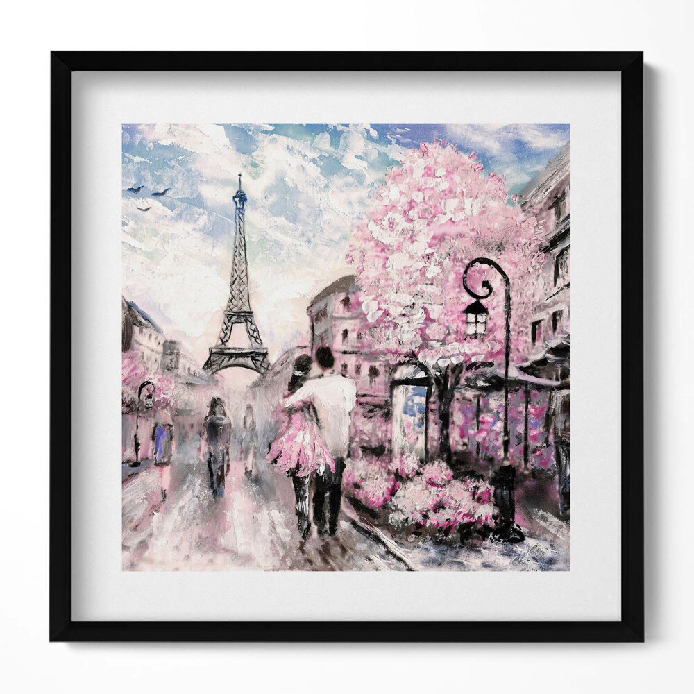 Obraz v rámu efektivní Paříž a Eiffelova věž