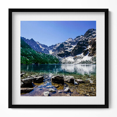 Obraz v rámu efektivní Horské jezero - krajina