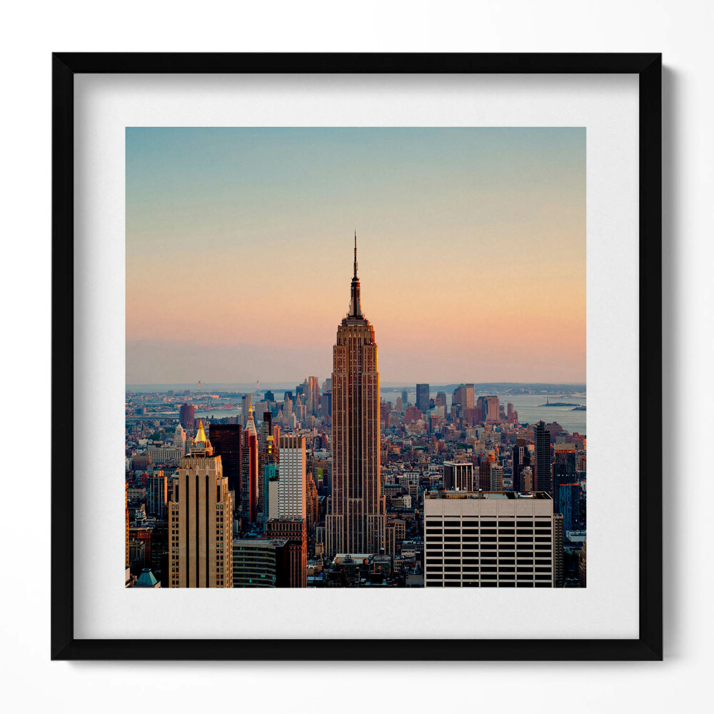 Obraz v rámu efektivní Panorama New Yorku