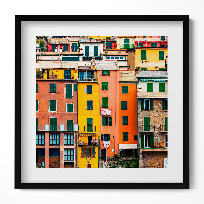 Obraz v rámu efektivní Barevná architektura budov