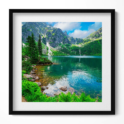 Obraz v rámu efektivní Lesní horská krajina