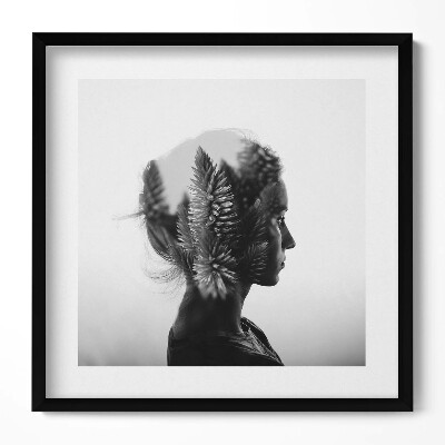 Obraz v rámu efektivní Lidská citlivost a myšlenky