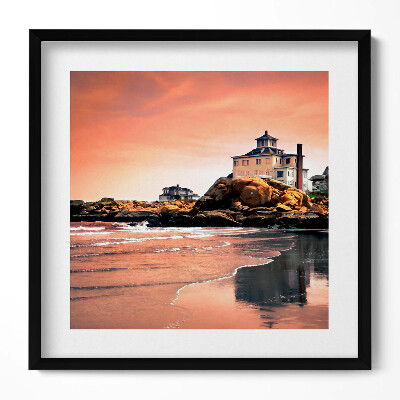 Obraz v rámu efektivní Pobřežní chata Sherman