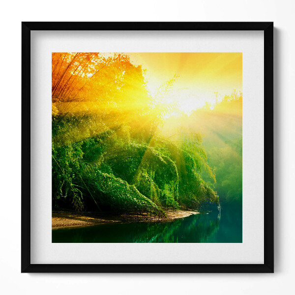 Obraz v rámu efektivní Přírodní krajina na slunci