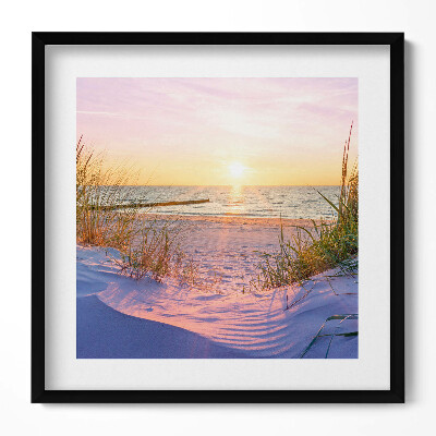 Obraz v rámu efektivní Polské moře - pláž na slunci