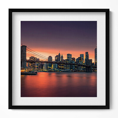 Obraz v rámu efektivní New York East River
