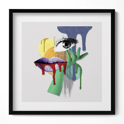 Obraz v rámu efektivní Surrealistická koláž