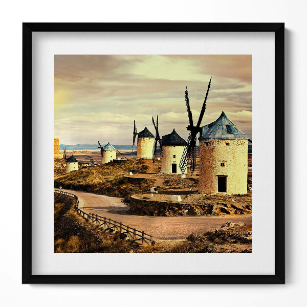 Obraz v rámu efektivní Cosuegra větrné mlýny