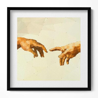 Obraz v rámu efektivní Stvoření Adama