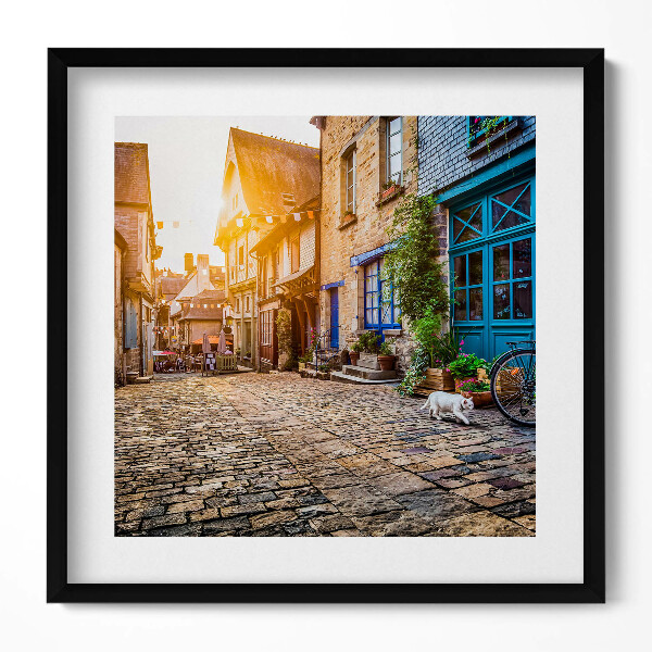 Obraz v rámu efektivní Ulice starého města