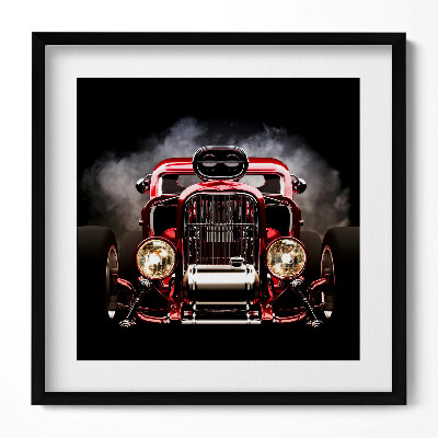 Obraz v rámu efektivní Staré veteránské auto