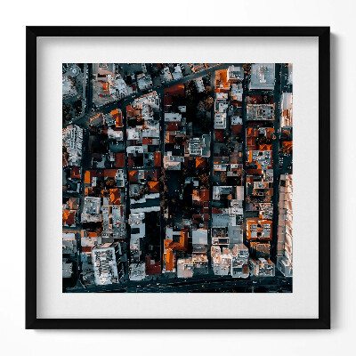 Obraz v rámu efektivní Pohled z vrcholu Limassol Kypr