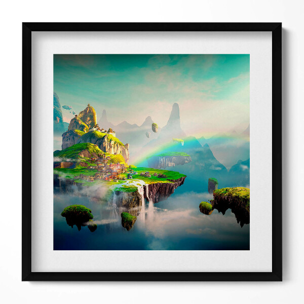 Obraz v rámu efektivní Čínský styl fantasy scény