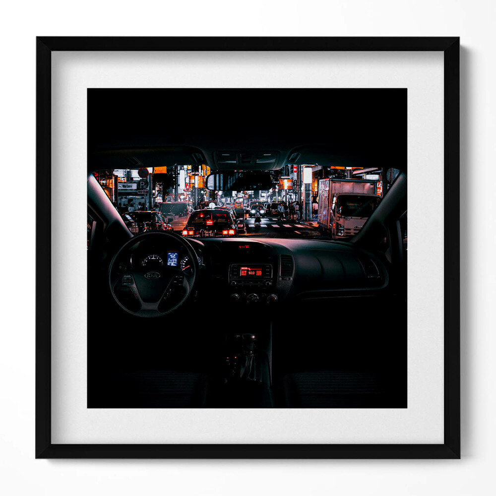 Obraz v rámu efektivní Auto v Tokiu