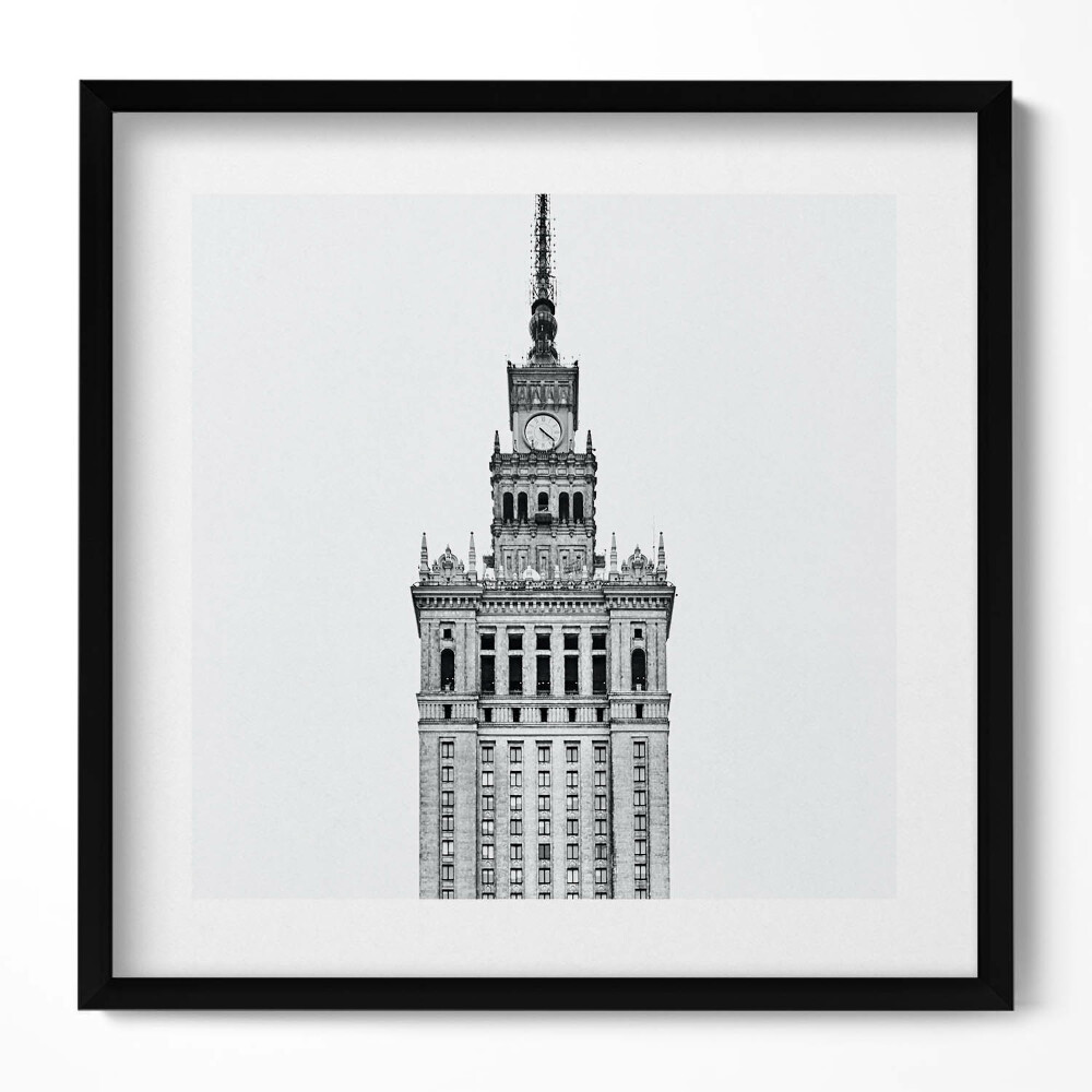 Obraz v rámu efektivní Palác kultury a vědy Varšava