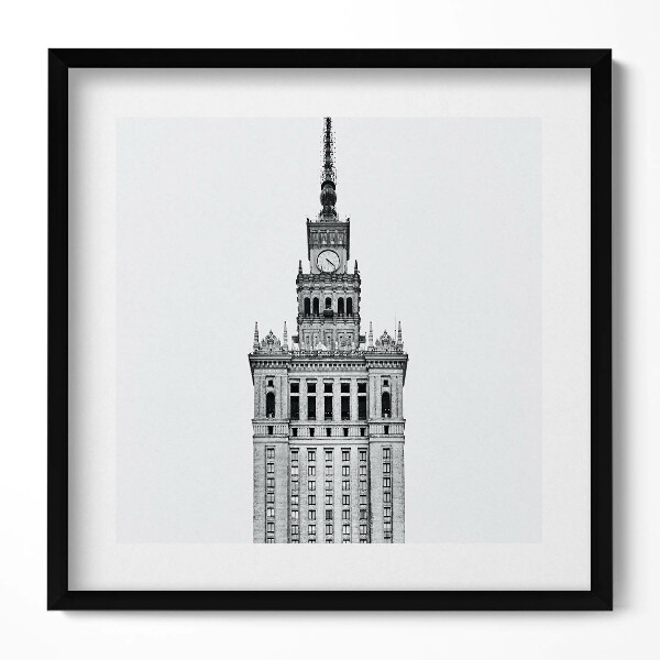 Obraz v rámu efektivní Palác kultury a vědy Varšava