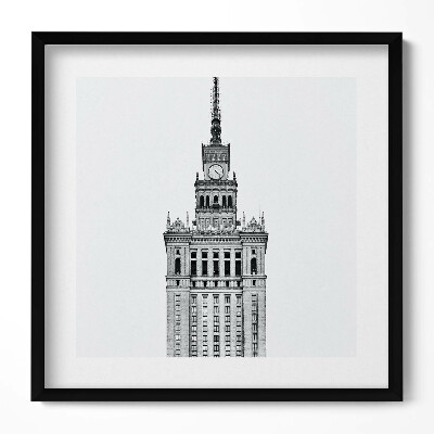 Obraz v rámu efektivní Palác kultury a vědy Varšava