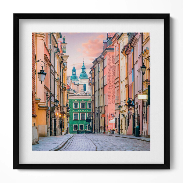 Obraz v rámu efektivní Staré město ve Varšavě