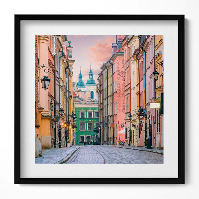 Obraz v rámu efektivní Staré město ve Varšavě