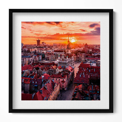 Obraz v rámu efektivní Poznaň - panorama