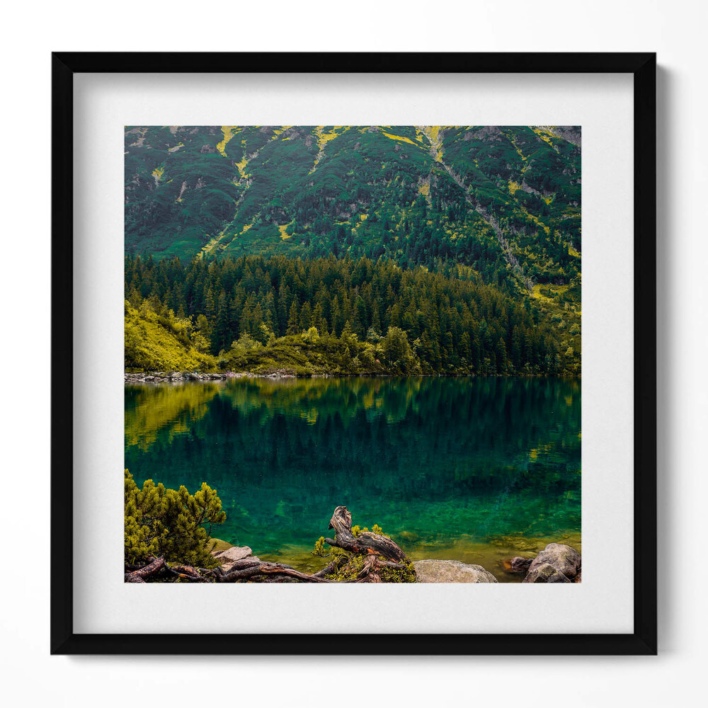 Obraz v rámu efektivní Morskie Oko v Tatrách