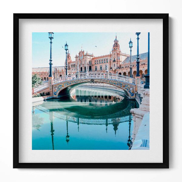 Obraz v rámu efektivní Plaza de España v Seville