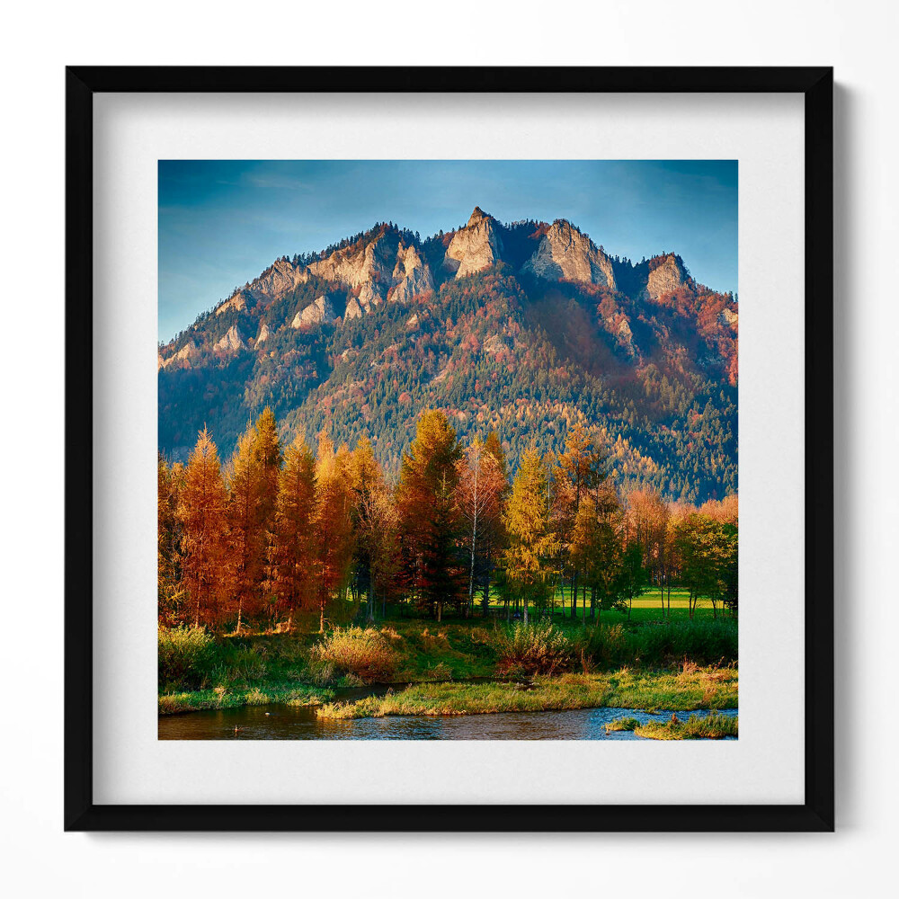 Obraz v rámu efektivní Vrchol pohoří Trzy Korony