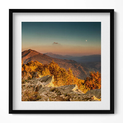 Obraz v rámu efektivní Pohoří Bieszczady