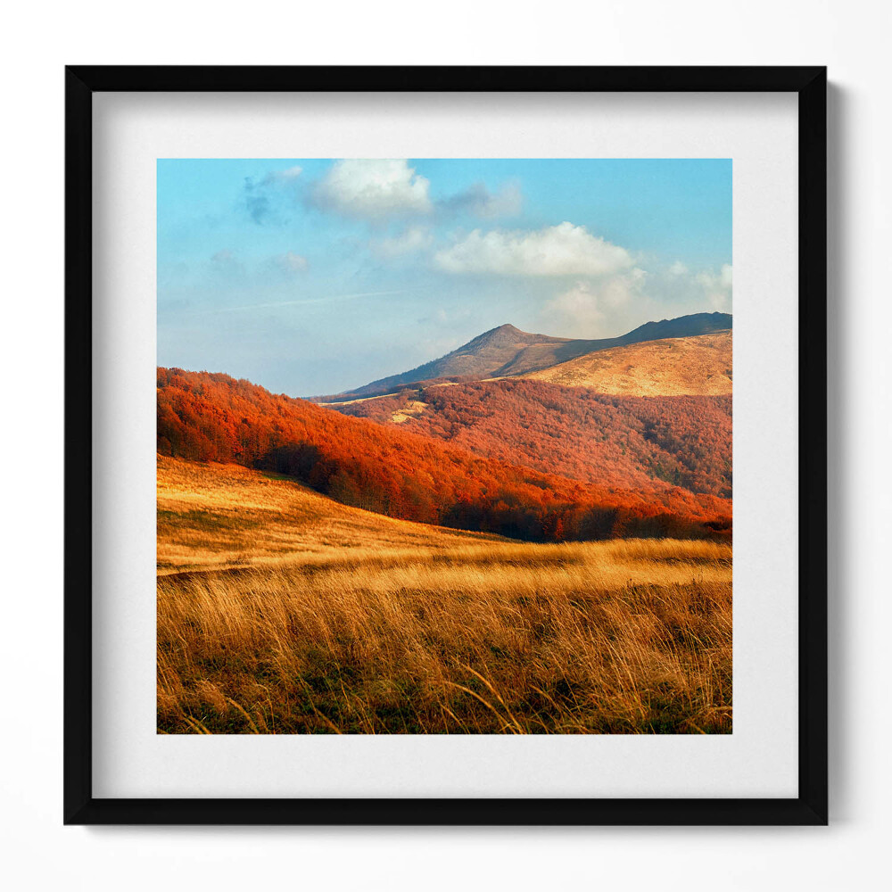 Obraz v rámu efektivní Horská krajina na podzim