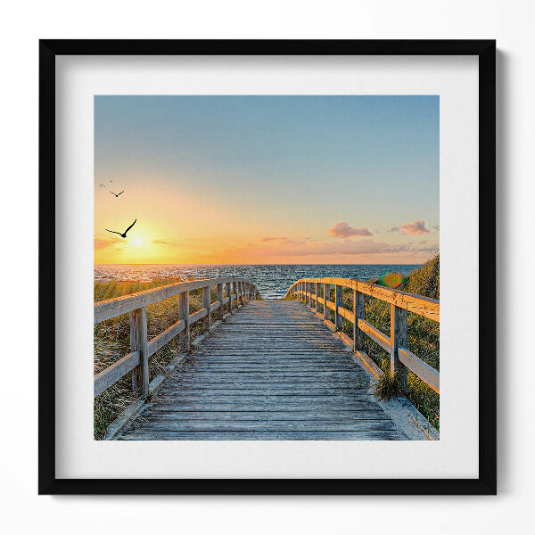 Obraz v rámu efektivní Dovolená u moře v Německu